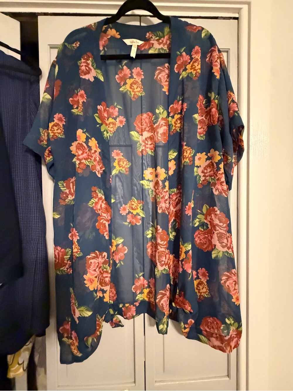 Matilda Jane Blue Floral Open-Front Kimono